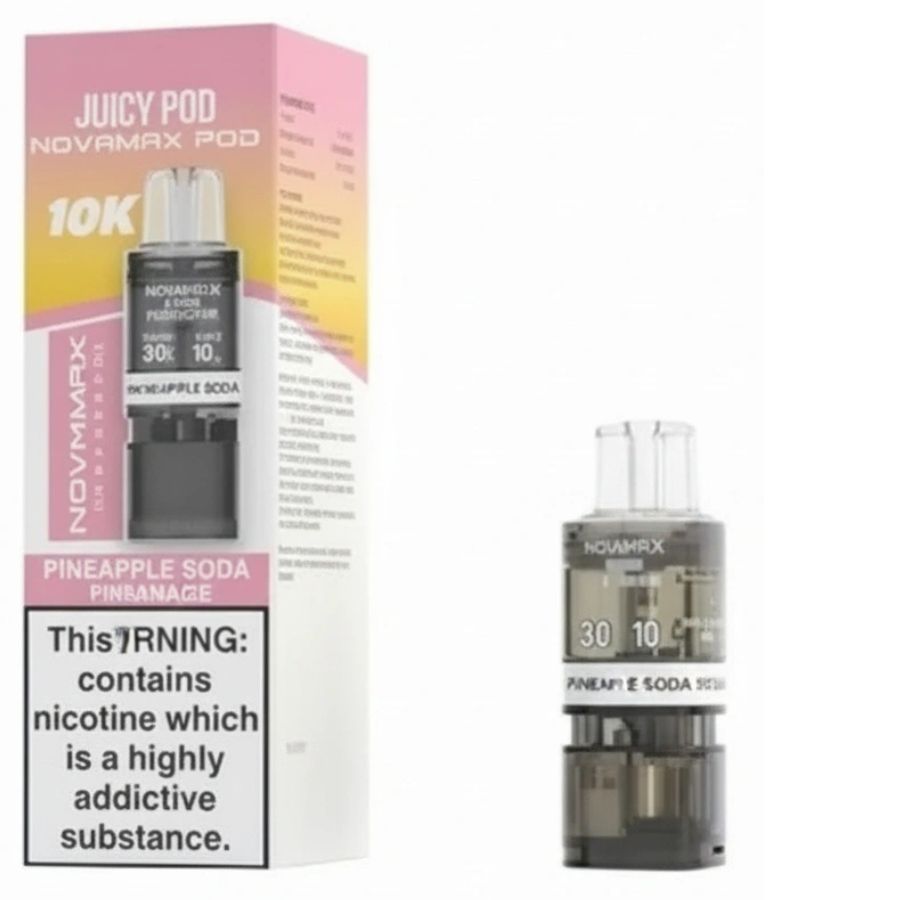 Pineapple Soda Lemonade Novamax 10K Prefilled Pod & Refill by Juicy Pod
