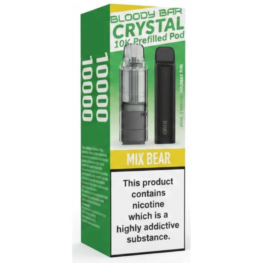 Mix Bear Crystal 10K Prefilled Pod & Refill by Bloody Bar
