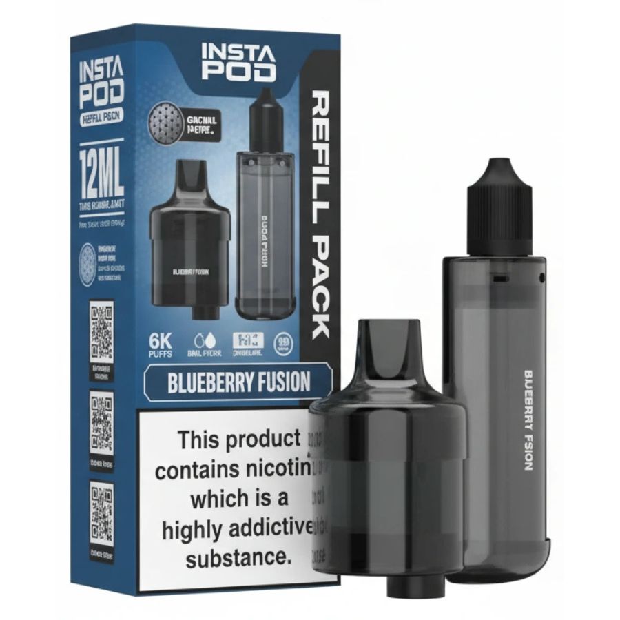 Blueberry Fusion 6000 Prefilled Pod & Refill by Instapod