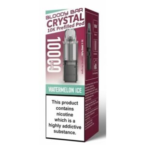Watermelon Ice Crystal 10K Prefilled Pod & Refill by Bloody Bar