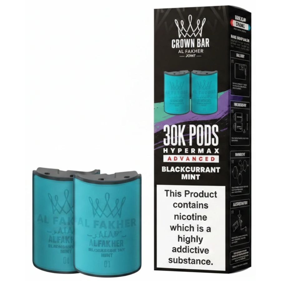 Blackcurrant Mint 30K Hypermax Prefilled Pod & Refill by Al Fakher