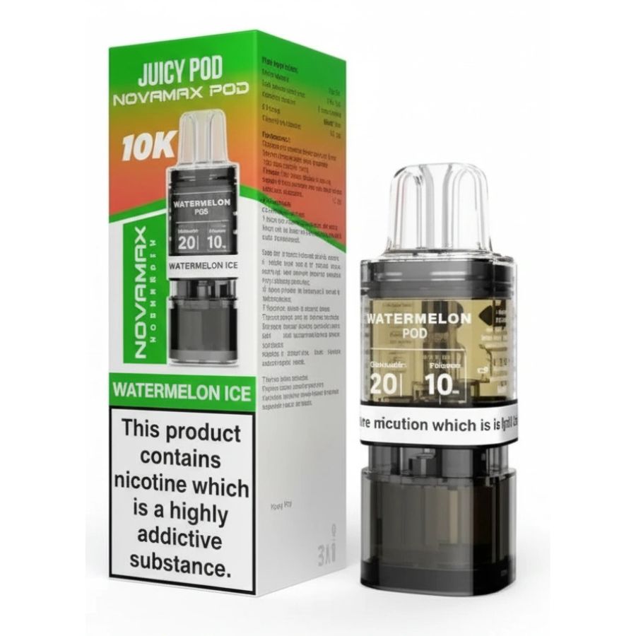 Watermelon Ice Novamax 10K Prefilled Pod & Refill by Juicy Pod