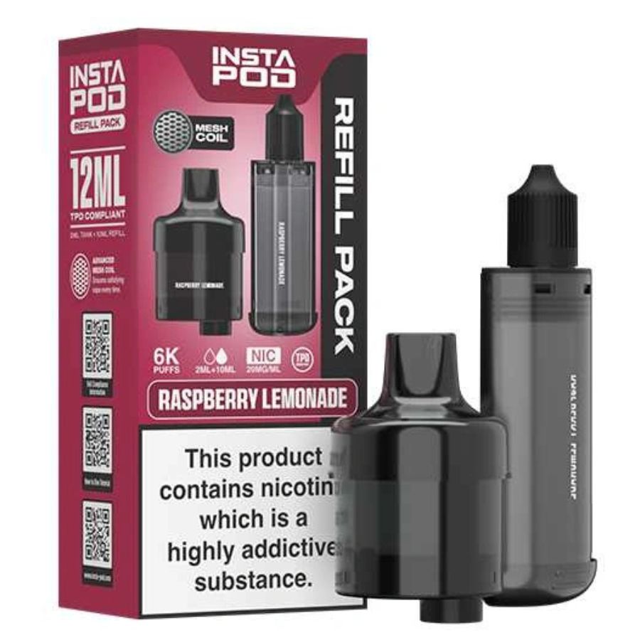 Raspberry Lemonade 6000 Prefilled Pod & Refill by Instapod