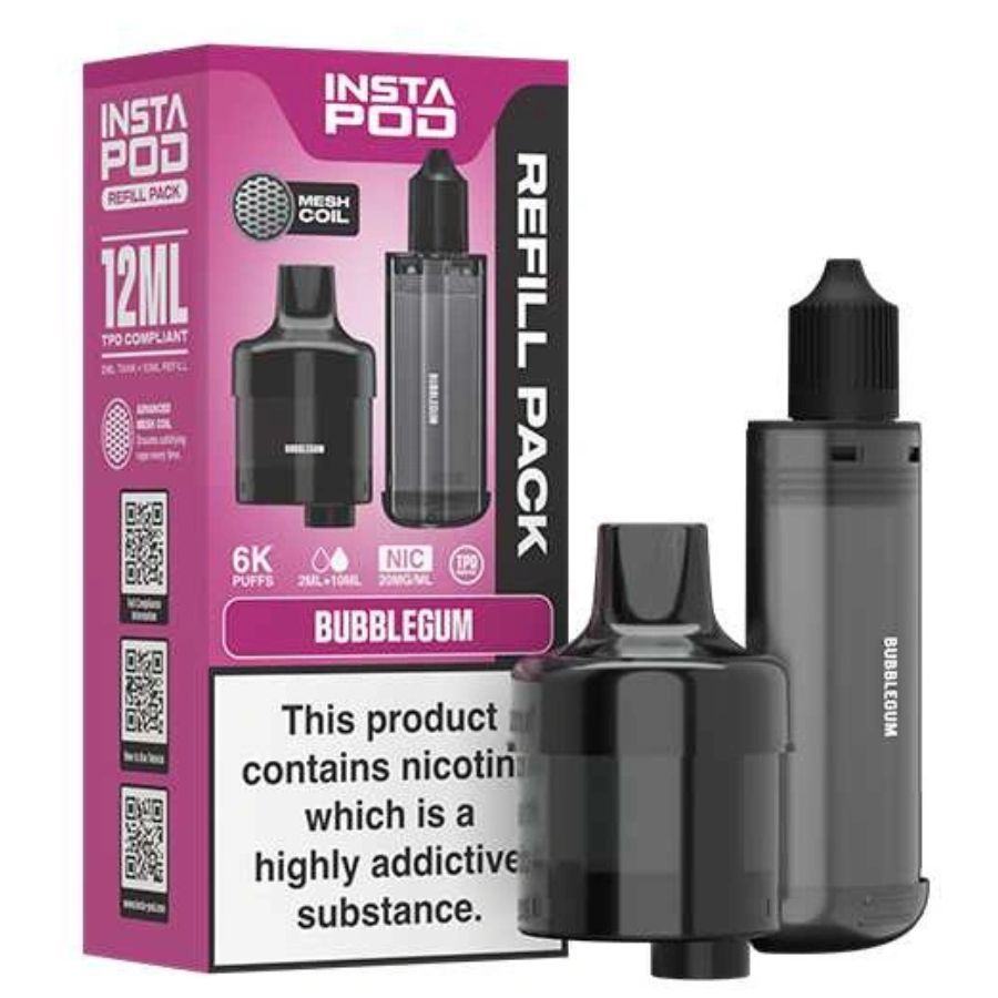 Bubblegum 6000 Prefilled Pod & Refill by Instapod