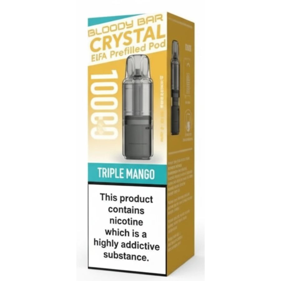 Triple Mango Crystal 10K Prefilled Pod & Refill by Bloody Bar