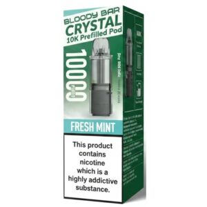 Fresh Mint Crystal 10K Prefilled Pod & Refill by Bloody Bar