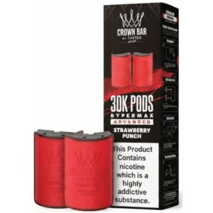 Strawberry Punch 30K Hypermax Prefilled Pod & Refill by Al Fakher