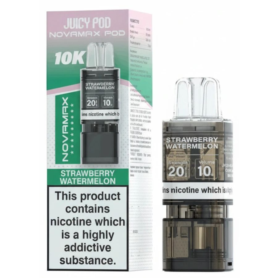 Strawberry Watermelon Novamax 10K Prefilled Pod & Refill by Juicy Pod