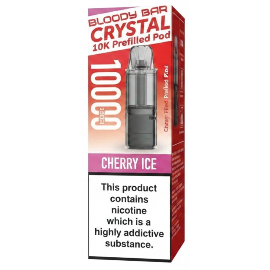 Cherry Ice Crystal 10K Prefilled Pod & Refill by Bloody Bar