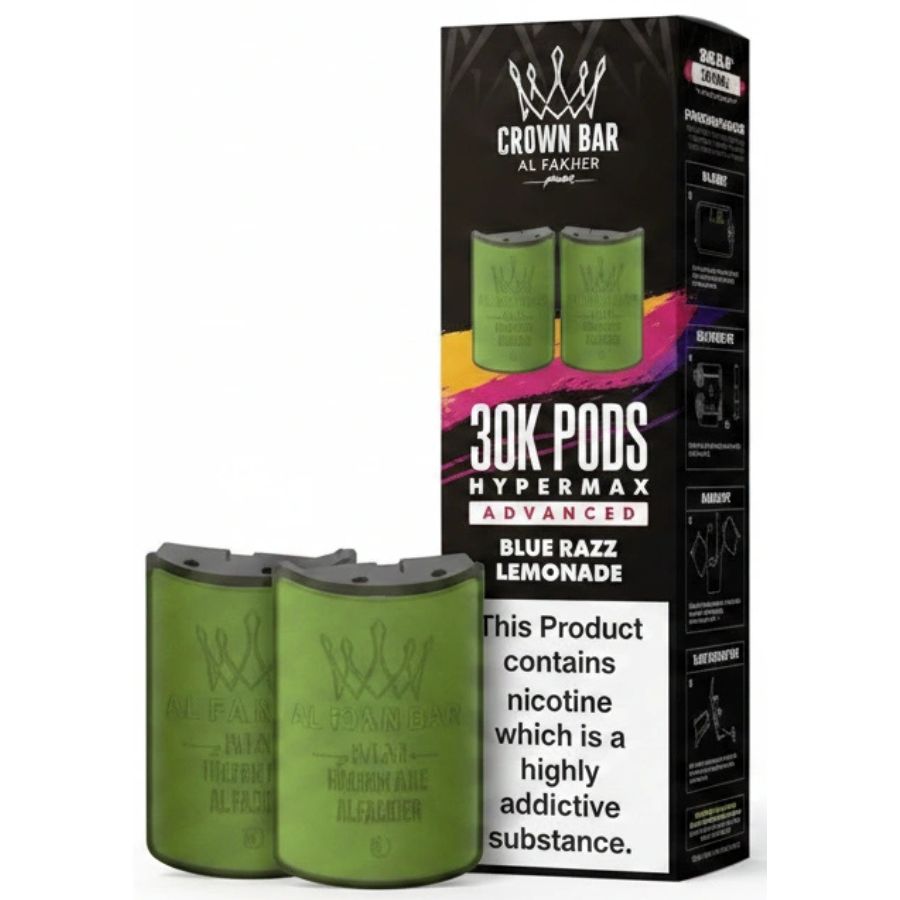 Blue Razz Lemonade 30K Hypermax Prefilled Pod & Refill by Al Fakher