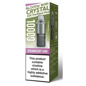 Strawberry Kiwi Crystal 10K Prefilled Pod & Refill by Bloody Bar