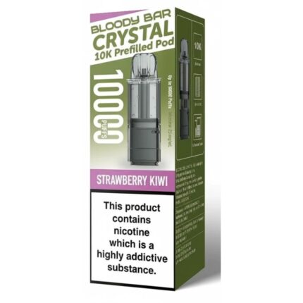 Strawberry Kiwi Crystal 10K Prefilled Pod & Refill by Bloody Bar