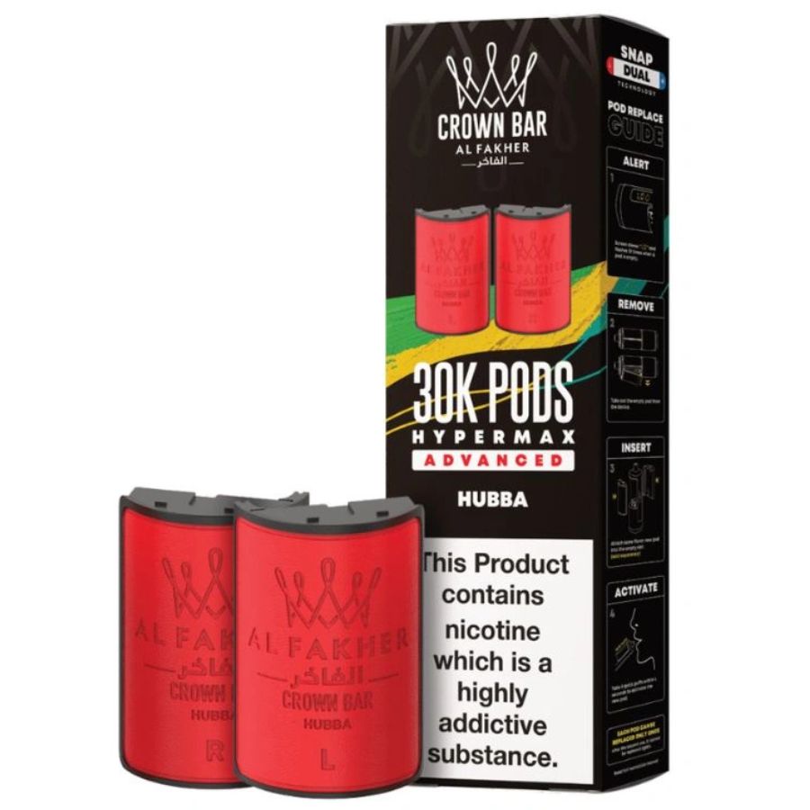 Hubba 30K Hypermax Prefilled Pod & Refill by Al Fakher