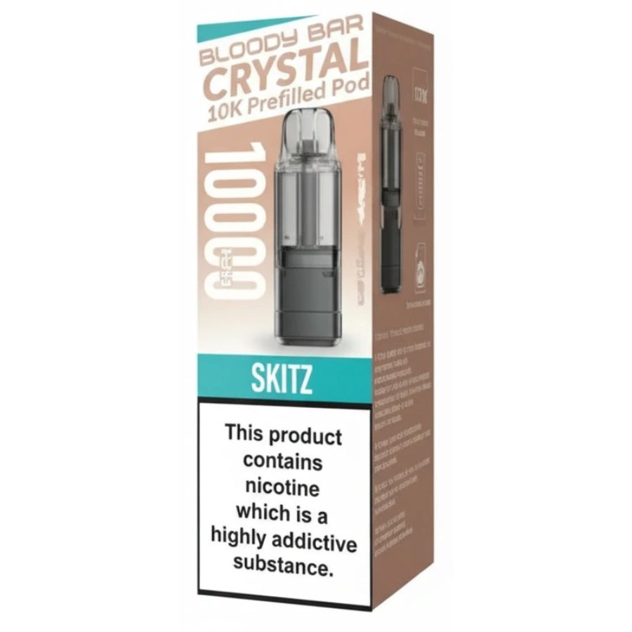 Skittz Crystal 10K Prefilled Pod & Refill by Bloody Bar
