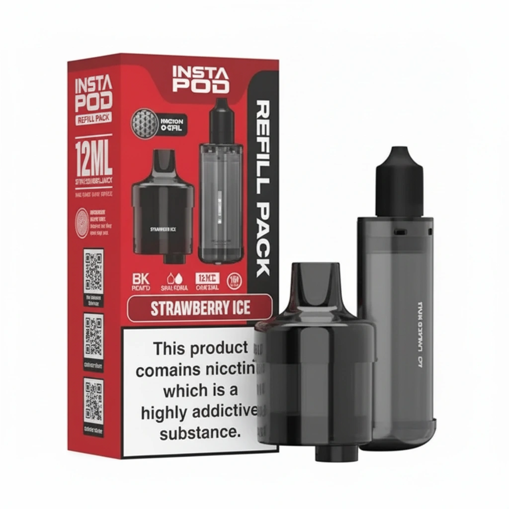Strawberry Ice 6000 Prefilled Pod & Refill by Instapod
