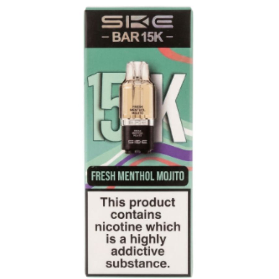 Fresh Menthol Mojito Bar 15K Prefilled Pod & Refill by SKE