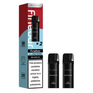 Red Apple Ice Finebar Prefilled Pods by Hayati