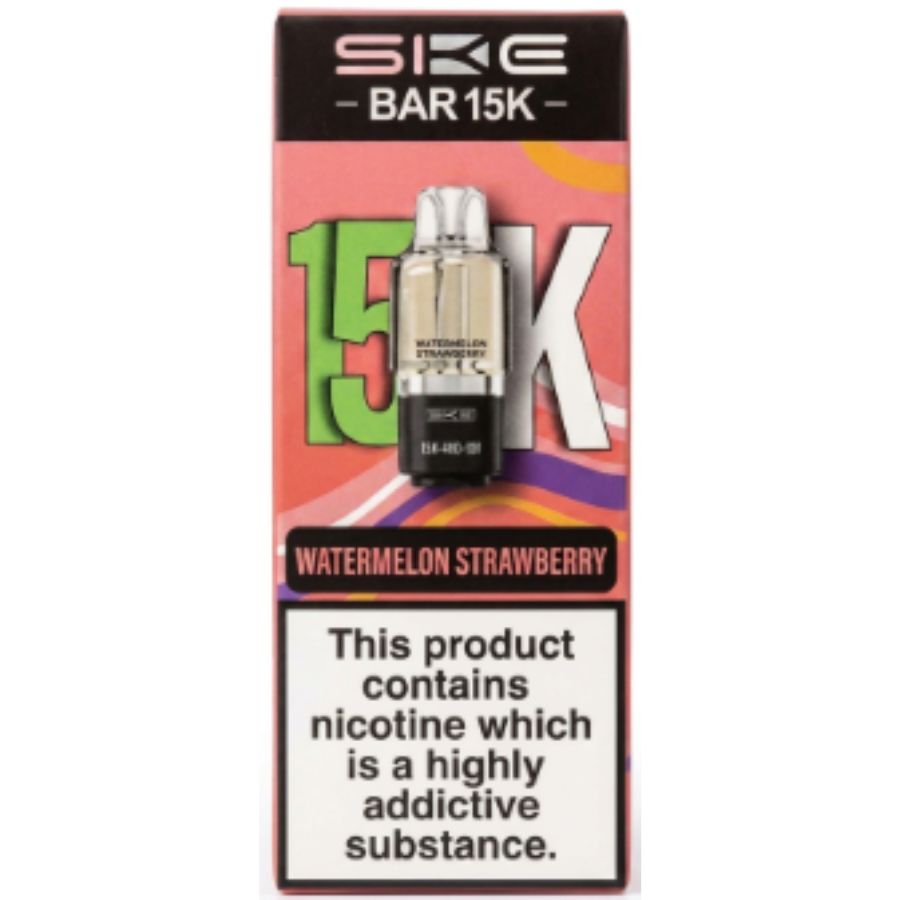 Watermelon Strawberry Bar 15K Prefilled Pod & Refill by SKE