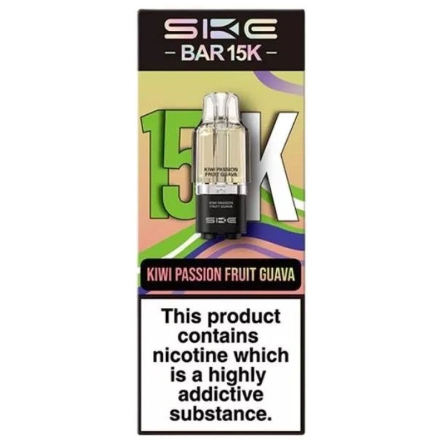Kiwi Passion Fruit Guava Bar 15K Prefilled Pod & Refill by SKE