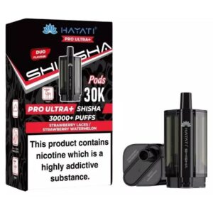 Strawberry Laces / Strawberry Watermelon Pro Ultra Plus Shisha 30K Prefilled Pod & Refill by Hayati