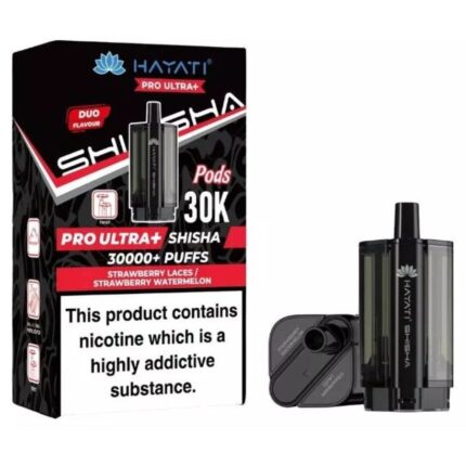 Strawberry Laces / Strawberry Watermelon Pro Ultra Plus Shisha 30K Prefilled Pod & Refill by Hayati