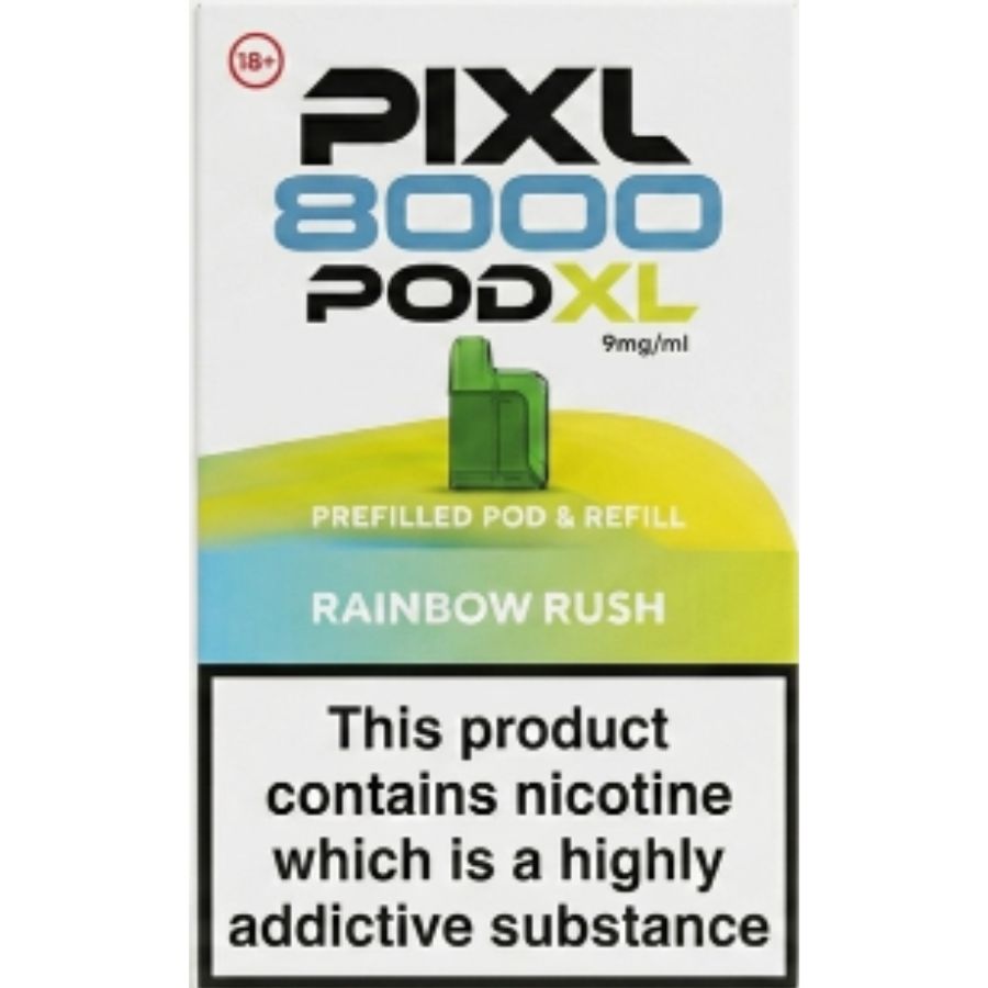 Rainbow Rush Pixl 8000 Prefilled Pod & Refill by Pixl