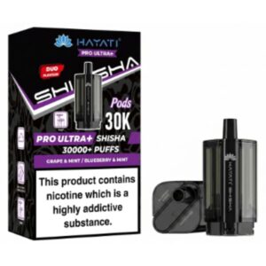 Grape Mint / Blueberry Mint Pro Ultra Plus Shisha 30K Prefilled Pod & Refill by Hayati