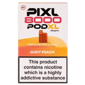 Juicy Peach Pixl 8000 Prefilled Pod & Refill by Pixl