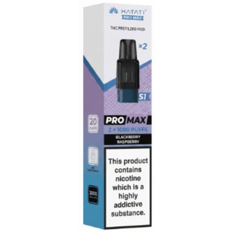 Blackberry Raspberry Pro Max S1 Prefilled Pods by Hayati