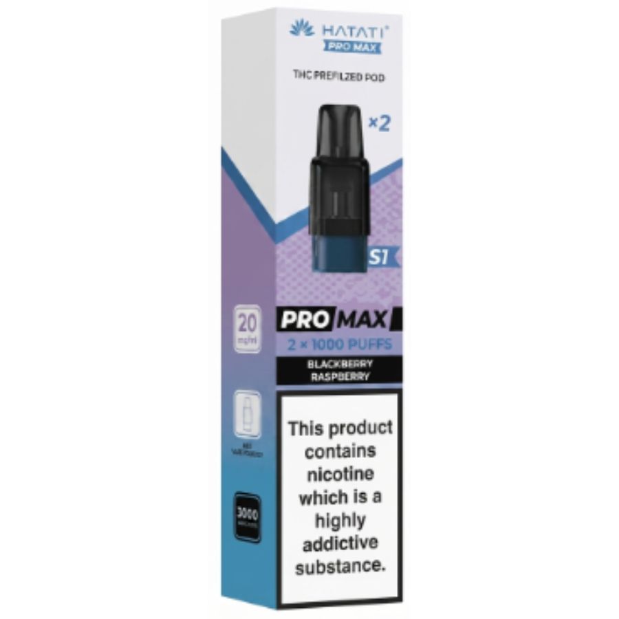 Blackberry Raspberry Pro Max S1 Prefilled Pods by Hayati