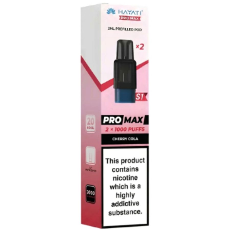 Cherry Cola Pro Max S1 Prefilled Pods by Hayati