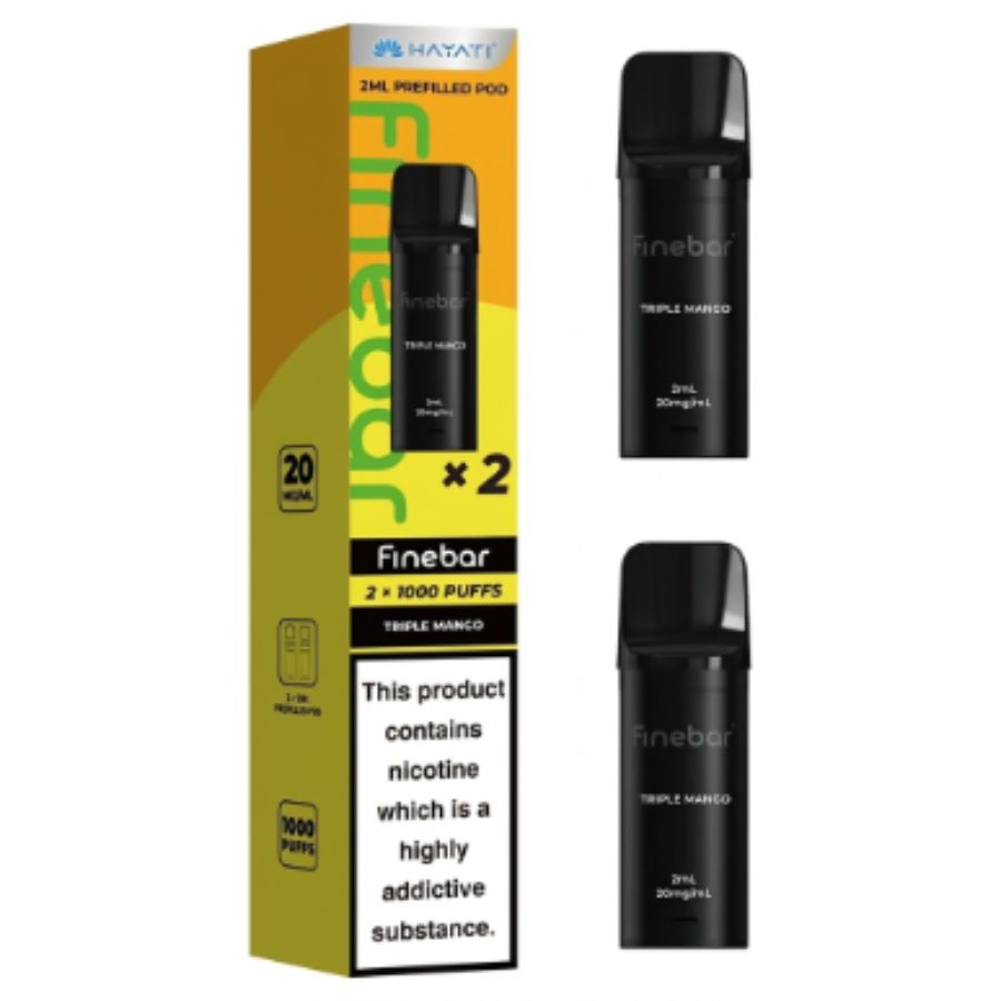 Triple Mango Finebar Prefilled Pods by Hayati