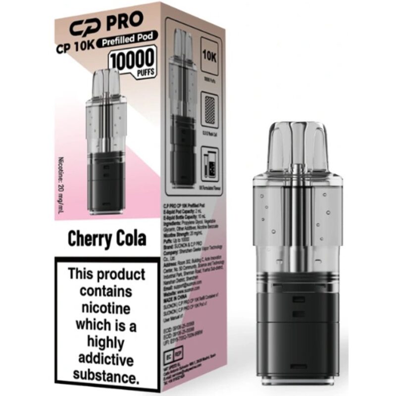 Cherry Cola CP 10K Prefilled Pod & Refill by Crystal Pro