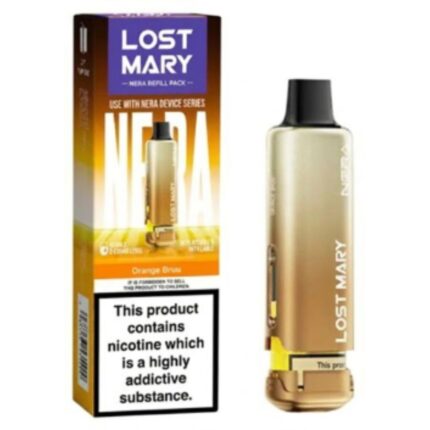 Orange Bruu Nera 15K Prefilled Pod & Refill by Lost Mary