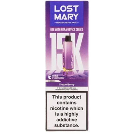 Grape Berry Nera 15K Prefilled Pod & Refill by Lost Mary