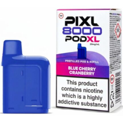 Blue Cherry Cranberry Pixl 8000 Prefilled Pod & Refill by Pixl