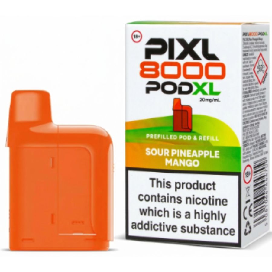 Sour Pineapple Mango Pixl 8000 Prefilled Pod & Refill by Pixl