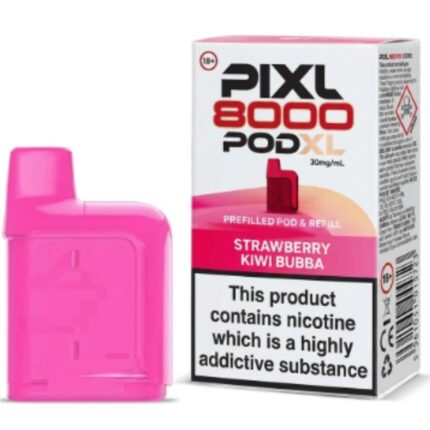 Strawberry Kiwi Bubba Pixl 8000 Prefilled Pod & Refill by Pixl