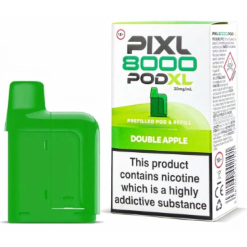 Double Apple Pixl 8000 Prefilled Pod & Refill by Pixl