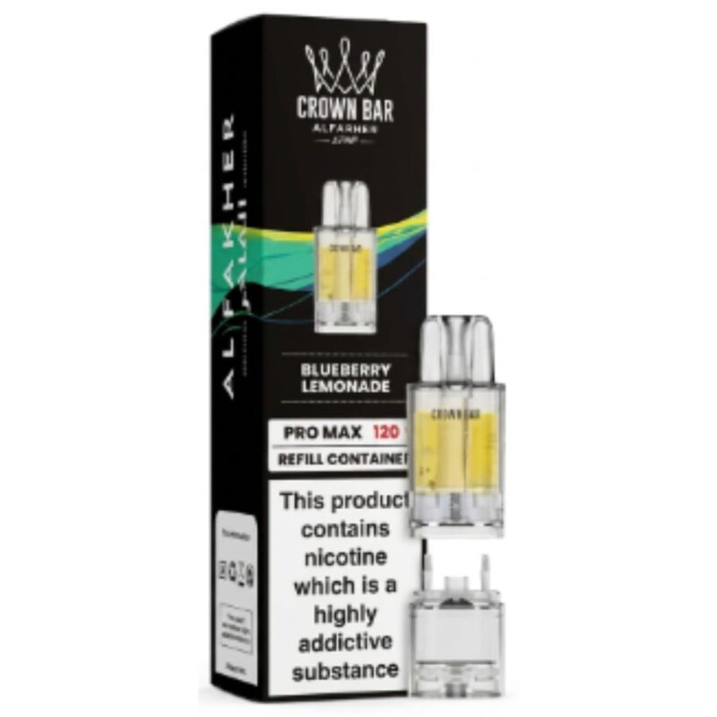 Blueberry Lemonade Crown Bar Pro Max 12K Prefilled Pod & Refill by Al Fakher