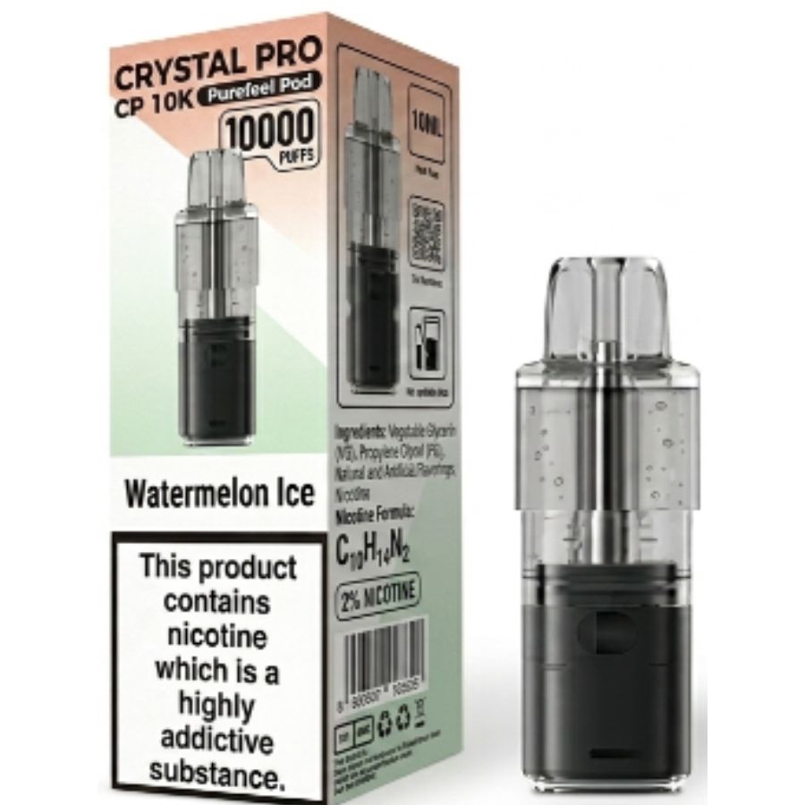 Watermelon Ice CP 10K Prefilled Pod & Refill by Crystal Pro