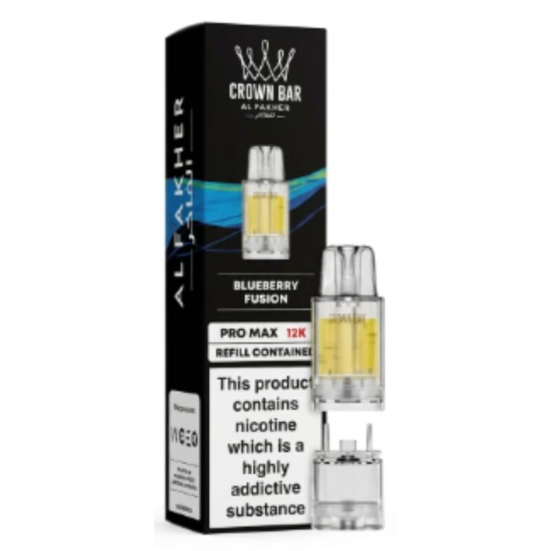 Blueberry Fusion Crown Bar Pro Max 12K Prefilled Pod & Refill by Al Fakher
