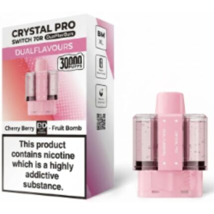Cherry Berry / Fruit Bomb Switch 30K Prefilled Pods by Crystal Pro