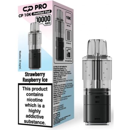 Strawberry Raspberry Ice CP 10K Prefilled Pod & Refill by Crystal Pro