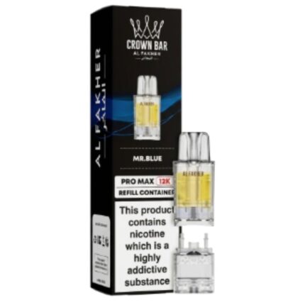 Mr Blue Crown Bar Pro Max 12K Prefilled Pod & Refill by Al Fakher