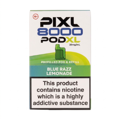 Blue Razz Lemonade Pixl 8000 Prefilled Pod & Refill by Pixl
